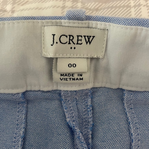 J. Crew Womens Skinny Business Casual Capris Size 00 Baby Blue - Picture 3 of 6
